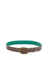 Kurt Geiger Women's Mayfair Suede Belt In Brown