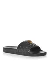 Kurt Geiger Meena Eagle Slide Sandals In Black
