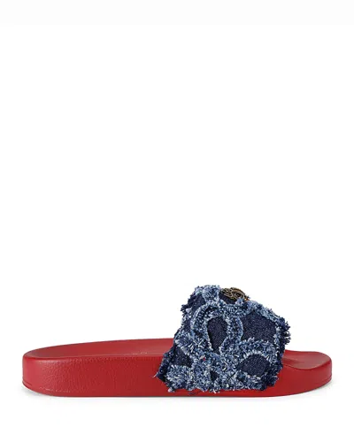 Kurt Geiger Women's Meena Eagle Slide Sandals In Blue