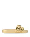 Kurt Geiger London Meena Eagle Slide Sandal In Gold