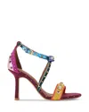 Kurt Geiger London Mini Bow Eyelet Ankle Strap Sandal In Multi