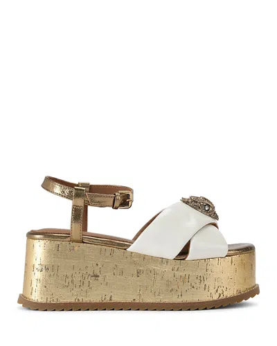 Kurt Geiger Women's Orson Platform Sandals In Open White