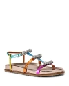 Kurt Geiger London Pierra Micro Bow Ankle Strap Sandal In Multi