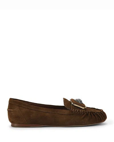 Kurt Geiger Women's Pimlico Moccasin Loafers In Brown