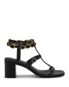 Kurt Geiger Women's Regent Block Heel Sandals In Black