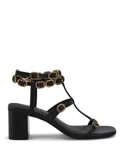 Kurt Geiger Women's Regent Block Heel Sandals In Black