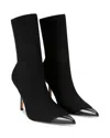 Kurt Geiger London Regent Pointed Cap Toe Bootie In Black