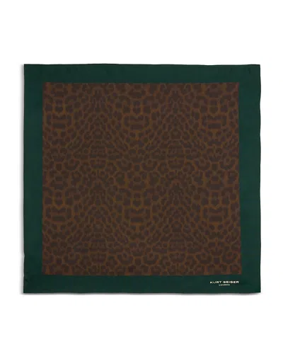 Kurt Geiger Women's Silk Bandana Scarf In Brown
