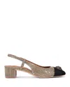 Kurt Geiger Sloane Mid Slingback In Open Beige