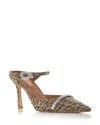 Kurt Geiger Women's Strass Embellished Pointed Mule Pumps In Brown