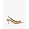 Kurt Geiger 60mm Belgravia Slingback Pumps In Beige Comb