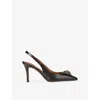 Kurt Geiger Womens Brown/oth Belgravia High Slingback Leather Heels Eur 38/5 Uk In Brown
