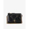 Kurt Geiger Womens Black Kensington Puff Leather Pouch Bag In Black