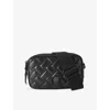Kurt Geiger Womens Black Kensington Quilted Leather Camera Bag In Black