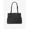 Kurt Geiger Womens Black Kensington Quilted Leather Tote Bag In Black