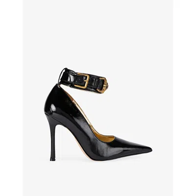 Kurt Geiger 105mm Mansion Ankle-strap Pumps In Black