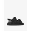 Kurt Geiger Rhinestone Orson Crossover Sandals In Black