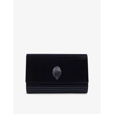 Kurt Geiger London Women's Black Party Eagle-embellished Perspex Clutch Bag
