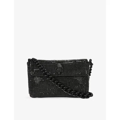 Kurt Geiger Womens Black Party Woven Shoulder Bag