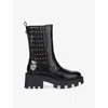 Kurt Geiger Heart Stud Chelsea Ankle Boot In Black