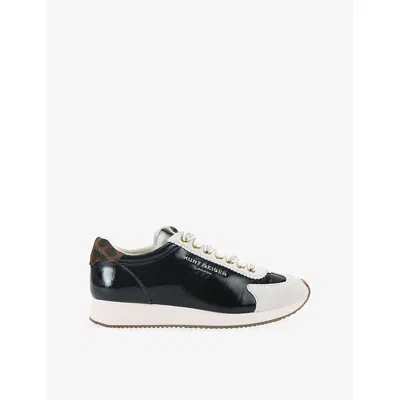 Kurt Geiger Islington Pump Crystal-embellished Sneakers In Black