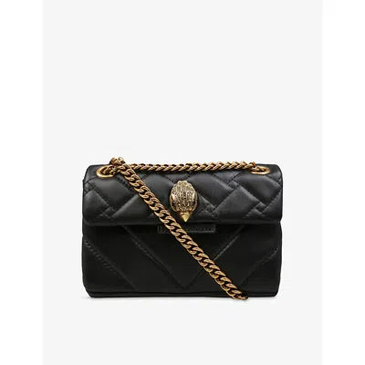Kurt Geiger Kensington Mini Leather Cross-body Bag In Black/comb