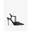 Kurt Geiger Crystal-embellished Heels In Black