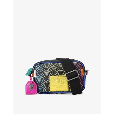 Kurt Geiger Womens Blk/other Southbank Small Woven Cross-body Bag In Black