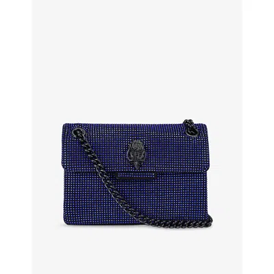 Kurt Geiger Womens Kensington Mini  Woven Cross-body Bag Blue/drk.c
