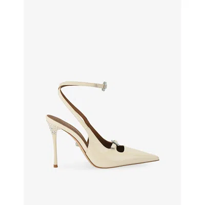 Kurt Geiger Womens Bone Buckle Point Patent-leather Courts Eur 39 / 6 Uk In Multi