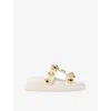 Kurt Geiger Leather Croc-embossed Orson Sandals