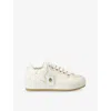 Kurt Geiger Southbank Tag Croc-pattern Sneakers In Brown