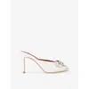 Kurt Geiger Leather Belgravia Stud Bow Heeled Mule