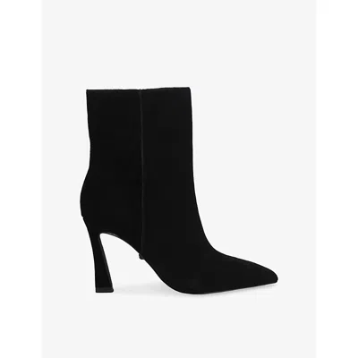 Kurt Geiger Womens Candy Heeled Suede Ankle Boots Black Eur 40 / 7 Uk