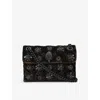 Kurt Geiger Mini Kensington Crystal-embellishment Crossbody Bag In Brown