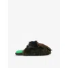 Kurt Geiger Womens Dk.brn Com Kensington Faux-fur Slippers Eur 38/5 Uk