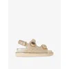 Kurt Geiger Orson Sandals In Gold Comb