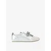 Kurt Geiger Islington Bow Embellished Sneakers In Silver