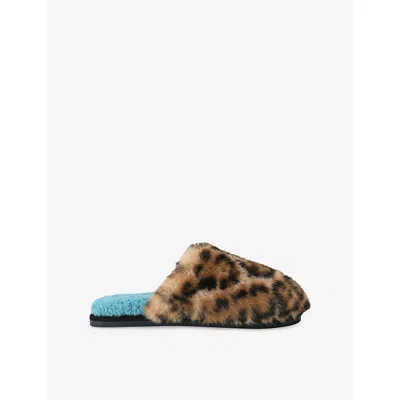 Kurt Geiger Kensington Slippers In Animal Print