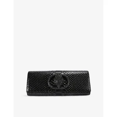 Kurt Geiger Womens Chelsea Leather Clutch Bag Black