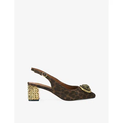 Kurt Geiger Womens Dk.brn Com Chelsea Suede Courts Eur 37 / 4 Uk
