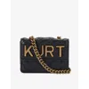Kurt Geiger Womens Kensington Micro Faux-leather Cross-body Bag Black In Black
