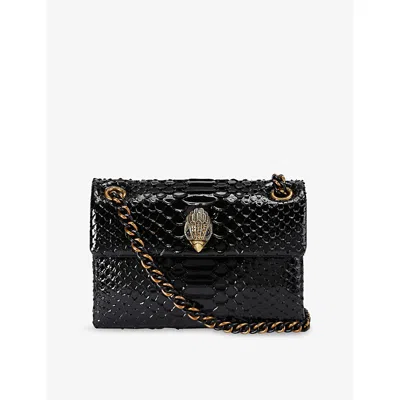 Kurt Geiger Womens Kensington Mini Leather Cross-body Bag Black