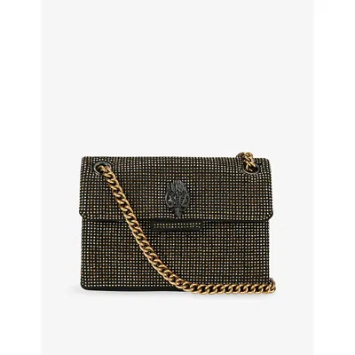 Kurt Geiger Womens Kensington Mini Woven Cross-body Bag Bronze Com