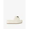 Kurt Geiger Kensingtion Puff Platform Slide Sandal In Bone