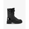 Kurt Geiger 50mm Kensington Cuff Boots In Black