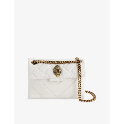 Kurt Geiger Womens White Kg Leather Mini Kensington