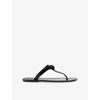Kurt Geiger Womens  London Maddison Faux-leather Flat Sandals