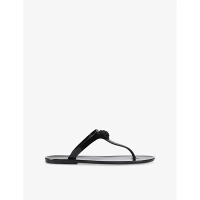 Kurt Geiger Womens  London Maddison Faux-leather Flat Sandals