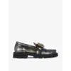Kurt Geiger Mayfair Chunky Loafers In Blk/white